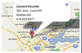 Contact Lessard Hyundai in Quebec Contact us